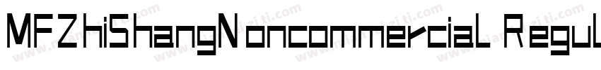 MFZhiShangNoncommercial Regular字体转换